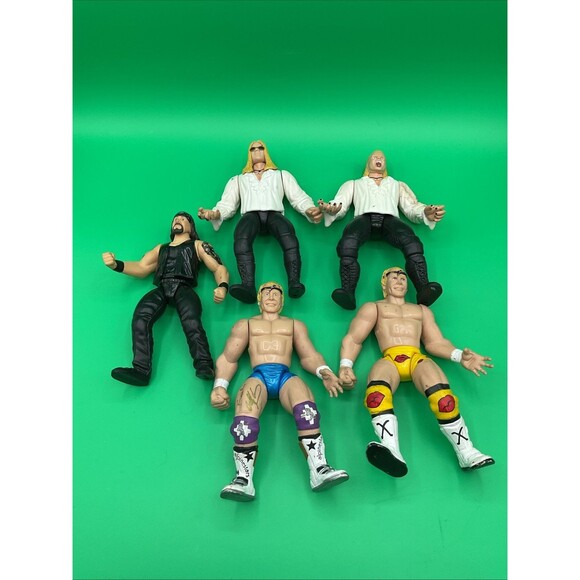 jakks Other - Vintage 1998 JAKKS Pacific Wrestler Figure Lot Of 5.SEE DESCRIPTION